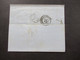 Italien Messine Sizilien Stempel Mes A 1857 Faltbrief Mit Inhalt Handschriftlicher Vermerk Vapore Francese Divetto - Sicilië