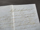 Delcampe - Italien Messine Sizilien Stempel Mes A 1857 Faltbrief Mit Inhalt Handschriftlicher Vermerk Vapore Francese Divetto - Sicile