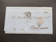 Rom 1860 Faltbrief Mit Inhalt Roma - Bordeaux Rückseitig 4 Stempel / Bahnpost Dekorativer Briefkopf Hotel D'Amerique - Etats Pontificaux