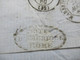 Delcampe - Rom 1860 Faltbrief Mit Inhalt Roma - Bordeaux Rückseitig 4 Stempel / Bahnpost Dekorativer Briefkopf Hotel D'Amerique - Stato Pontificio