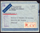 1933 14 Marken Mit Überdruck Auf Etwas Getöntem R-Brief "PAHSIEN/CHUNGKING" Via Shanghai Nach Paris - Sichuan 1933-34