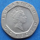 UK - 20 Pence 1987 KM# 939 Elizabeth II Decimal Coinage (1971) - Edelweiss Coins - 20 Pence