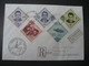 Bulgarien 1965- Luftpost-Brief Reko Gelaufen Mit AUA Caravelle Von Sofia Nach Wien Mit Satz MiNr. 1512-1516 - Poste Aérienne