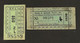 2 Bilhetes CAPICUA Carris E Camionete LISBOA / Trafaria ALMADA (Setubal) Set 2 Vtg Ticket RADAR / PALINDROME Portugal - Europa