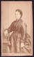 PHOTO CDV MONTEE -  DAME RICHE - ROBE BRODEE - MODE - MEUBLE  Photographie DAVELUY Bruges - Ancianas (antes De 1900)