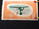 Errors Romania 1953 # Mi 1450 Printed With Vertical Line Model Flying Sport Aviation Unused - Varietà & Curiosità