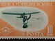 Delcampe - Errors Romania 1953 # Mi 1450 Printed With Vertical Line Model Flying Sport Aviation Unused - Variedades Y Curiosidades