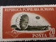 Errors Romania 1953 # Mi 1451 Printed  With Vertical Line Sport Aviation, Parachuting Unused - Variedades Y Curiosidades