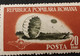 Errors Romania 1953 # Mi 1451 Printed  With Vertical Line Sport Aviation, Parachuting Unused - Plaatfouten En Curiosa