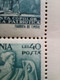 ERRORS Romania 1945  # MI 897 Printed With Vertical Line And Spot Color Block X4 Unused - Errors, Freaks & Oddities (EFO)