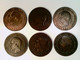 Münzen, 6x 10 Centimes, 2x 1853, 1854, 1855, 1857, 1865, Napoleon III., Konvolut - Numismatics