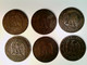 Münzen, 6x 10 Centimes, 2x 1853, 1854, 1855, 1857, 1865, Napoleon III., Konvolut - Numismatics