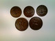 Münzen, 3x Half Penny, 2x One Penny, 1937-49, England, Konvolut - Numismatics