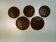 Münzen, 3x Half Penny, 2x One Penny, 1937-49, England, Konvolut - Numismatics