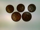 Münzen, 3x Half Penny, 2x One Penny, 1937-49, England, Konvolut - Numismatik