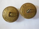 Lot De 2 Boutons Militaires Dorés Cuivre 25mm S.B.C. - Boutons