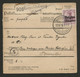 BELGIQUE - COB OC 21 LEOPOLDSBURG + AU VERSO OC 14 GRIFFE GEBUHREN BEZAHLT SUR BULLETIN DE COLIS POSTAL, 1918 - Duits Leger