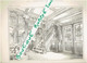 5 DESSINS 1895 PAQUEBOT LE CHILI 1894 1927 AMENAGEMENTS INTERIEURS DU NAVIRE A SON LANCEMENT ARCHITECTE M. GIRETTE - Art
