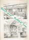 5 DESSINS 1895 PAQUEBOT LE CHILI 1894 1927 AMENAGEMENTS INTERIEURS DU NAVIRE A SON LANCEMENT ARCHITECTE M. GIRETTE - Art