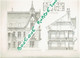 3 PLANS DESSIN 1895 VICHY VILLA LE CASTEL 8 RUE PRUNELLE ARCHITECTE PERCILLY - Auvergne