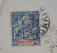BA7  INDOCHINE   BELLE LETTRE  1898  TONKIN A SAIGON+TYPE SAGE + AFFRANCH.INTERESSANT - Covers & Documents