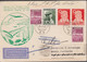 1947. NORGE. 2 Ex 5 ØRE SLEIPNER + 10+10 + Pair 20+10 ØRE RED CROSS On Postcard Första Tur /... (Michel 276+) - JF523502 - Brieven En Documenten