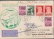 1947. NORGE. 2 Ex 5 ØRE SLEIPNER + 10+10 + Pair 20+10 ØRE RED CROSS On Postcard Första Tur /... (Michel 276+) - JF523502 - Briefe U. Dokumente