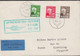 1939. NORGE. 20 + 15 + 10 ØRE HOLBERG On Small Cover Cancelled LUFTPOSTRUTEN OSLO - AMSTE... (Michel 163-165) - JF523506 - Cartas & Documentos