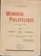Schweiz, Mémorial Philatélique III Luxemburg, Suisse, Liechtenstein Gustave Bretrand 1934 323 S. 720 Gr. - Andere & Zonder Classificatie
