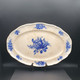 ✅Grand Plat Oval VILLEROY & BOCH Mettlach 1897 Faïence Terre De Fer  - Motifs Bleu 36x24.5cm  #rare - Autres & Non Classés