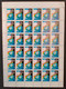 RUSSIA  MNH (**)2002 World Unity Against Terrorism  Mi959 , Yvert 6612 - Full Sheets