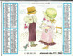 CALENDRIER ALMANACH OLLER  PAS DE CALAIS 1983 - ILLUSTRATIONS DE NICOLE DUVAL, JEUNES FILLES, FLEURS, OISEAUX, UNE BICHE - Grand Format : 1981-90