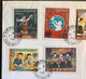 Laos 1979 YEAR OF THE CHILD UNICEF Mi 478-481A+ 486A-488A VIENTIANE Registered Cover (Lao Lettre Children Enfant - Laos