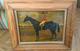 GRAVURE COLORISEE CAVALIER SUR SON CHEVAL TAILLE CADRE 36X29 CM - Prints & Engravings