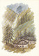 Illustrateur Terra Vecchia - Paysage  Village Sous Une Cascade Chalets - Hte Savoie ? - Other & Unclassified