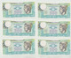 76-Banconota Italia Repubblica L.500 Mercurio F.D.S. -6 Esemplari - Andere & Zonder Classificatie