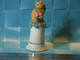 Ancien Dé A Coudre -Porcelaine- Animaux Chat - Gold Ring - Mercerie Couture Broderie - Vingerhoeden