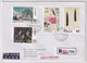 Japan Mischfrankatur Auf R-Brief Gelaufen Von Japan In Die Schweiz - Storia Postale