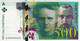 FRANCE 500 FRANCS 1994 VF-EXF P-160a "free Shipping Via Registered Air Mail" - 500 F 1994-2000 ''Pierre Et Marie Curie''