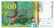 FRANCE 500 FRANCS 1995 AU P-160a "free Shipping Via Registered Air Mail" - 500 F 1994-2000 ''Pierre Et Marie Curie''