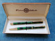 SET PENNA SFERA & ROLLER MARCA ESTENSE LACCA 1990 ITALIAN PEN SET - Stylos