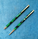 SET PENNA SFERA & ROLLER MARCA ESTENSE LACCA 1990 ITALIAN PEN SET - Stylos