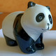 PANDA, Porcelaine 10 Cm - Miniature Collection - Animal, Terre Cuite, Blanc Et Noir - Animales