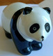 PANDA, Porcelaine 10 Cm - Miniature Collection - Animal, Terre Cuite, Blanc Et Noir - Animales