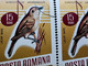 Errors Romania 1966 # MI 2502 Printed  With Displaced Bird , Songbirds - Abarten Und Kuriositäten