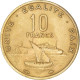Monnaie, Djibouti, 10 Francs, 1977, Paris, TB+, Bronze-Aluminium, KM:23 - Dschibuti