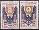 FR7317 - FRANCE – 1962 – HOROLOGY SCHOOL - VARIETIES - Y&T # 1342(x2) MNH - Unused Stamps