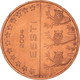 Estonie, 5 Euro Cent, 2004, Unofficial Private Coin, TTB, Cuivre Plaqué Acier - Estonia