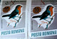 Errors Romania 1966 # MI 2504 Printed  With Displaced Bird , Songbirds - Abarten Und Kuriositäten