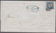 1853. 2" Rigsbankskilling. Blue. Thiele Print Very Beautiful Stamp On A Small Food-post Cover... (Michel 2II) - JF523843 - Brieven En Documenten